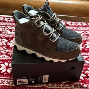 Sorel Men's Kinetic Caribou WP Boots - Brown and Gray